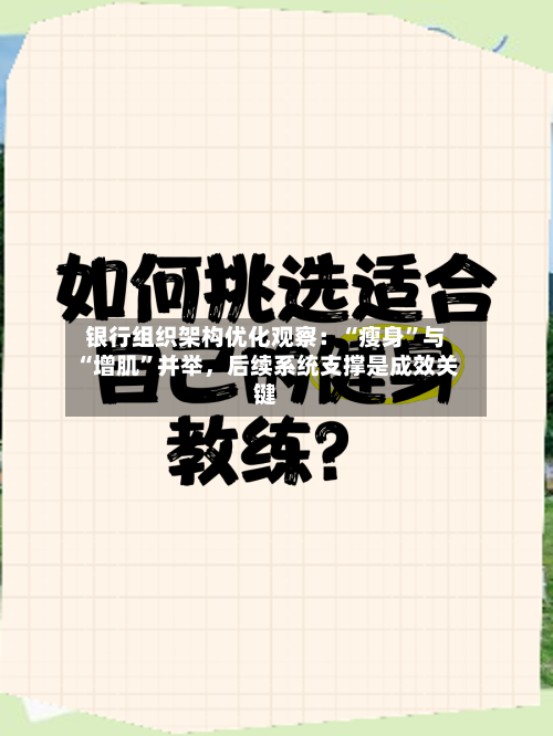 银行组织架构优化观察：“瘦身”与“增肌”并举，后续系统支撑是成效关键-第1张图片