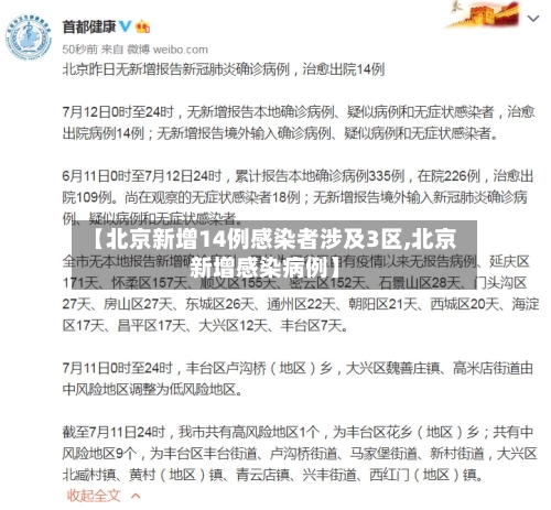 【北京新增14例感染者涉及3区,北京新增感染病例】-第3张图片