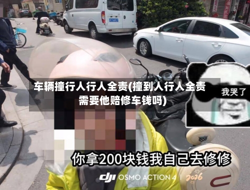 车辆撞行人行人全责(撞到人行人全责需要他赔修车钱吗)-第3张图片
