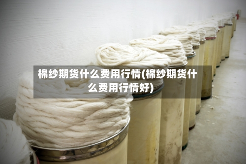 棉纱期货什么费用行情(棉纱期货什么费用行情好)-第1张图片