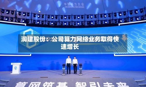 润建股份：公司算力网络业务取得快速增长-第1张图片