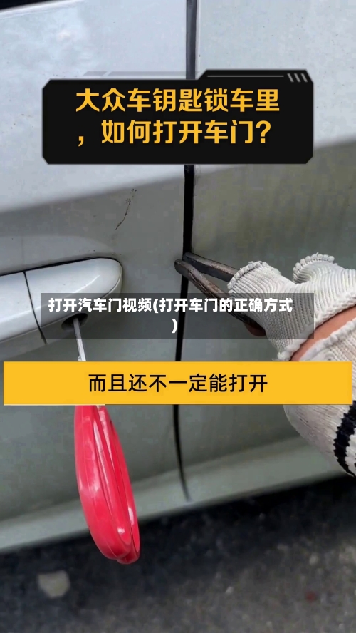 打开汽车门视频(打开车门的正确方式)-第2张图片