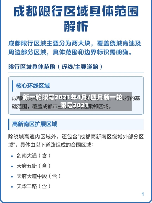新一轮限号2021年4月/四月新一轮限号2021-第2张图片