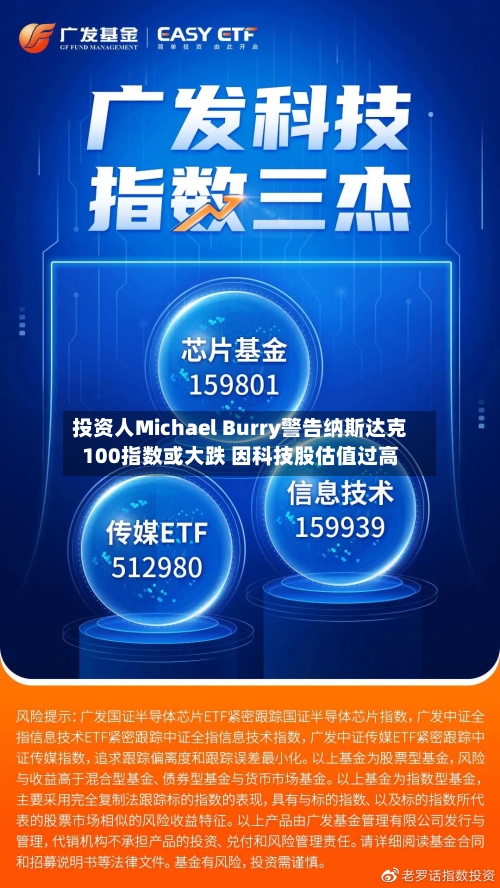 投资人Michael Burry警告纳斯达克100指数或大跌 因科技股估值过高-第3张图片