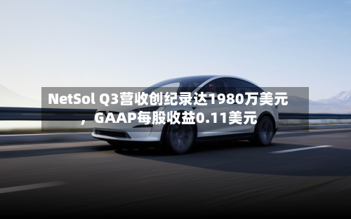 NetSol Q3营收创纪录达1980万美元，GAAP每股收益0.11美元-第1张图片