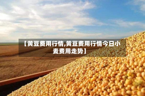 【黄豆费用行情,黄豆费用行情今日小麦费用走势】-第2张图片