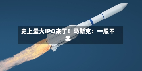 史上最大IPO来了!马斯克:一股不卖-第2张图片
