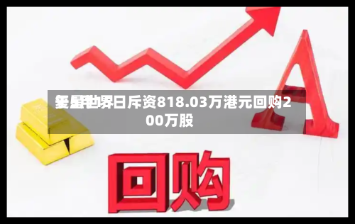 复星世界于5月15日斥资818.03万港元回购200万股-第1张图片