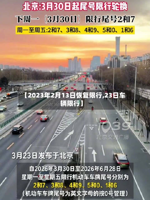 【2023年2月13日恢复限行,23日车辆限行】-第1张图片