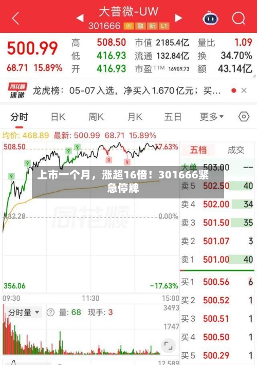 上市一个月	，涨超16倍！301666紧急停牌-第3张图片