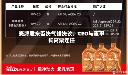 壳牌股东否决气候决议，CEO与董事长高票连任-第1张图片
