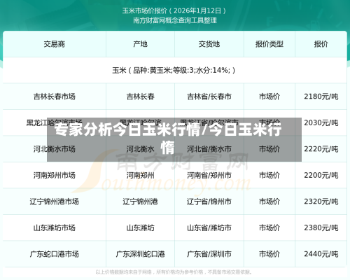 专家分析今日玉米行情/今日玉米行惰-第1张图片