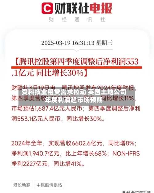 受科技业租赁需求拉动 英国土地公司年度利润超市场预期-第1张图片