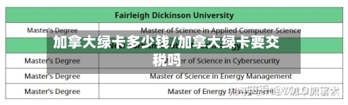 加拿大绿卡多少钱/加拿大绿卡要交税吗-第1张图片