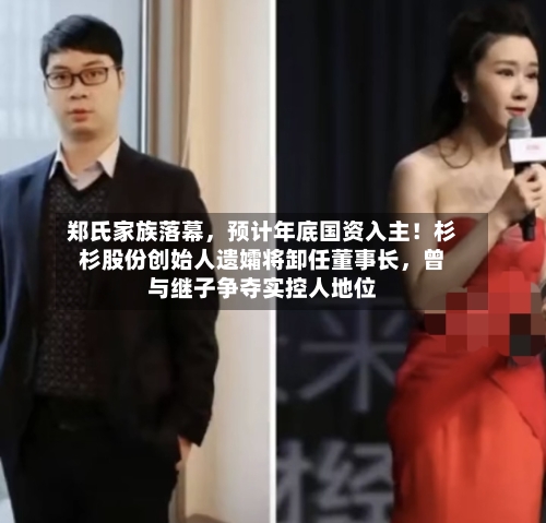 郑氏家族落幕，预计年底国资入主！杉杉股份创始人遗孀将卸任董事长，曾与继子争夺实控人地位-第1张图片